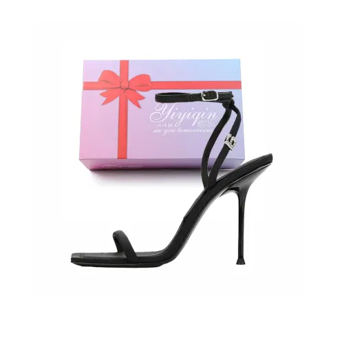 Take The Qin Strap Sandals Women's Black Gift Box Set