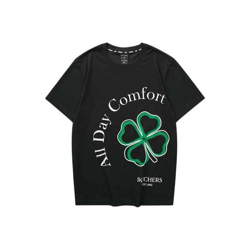 Skechers Colorful T Shirt Unisex Carbon Black-0