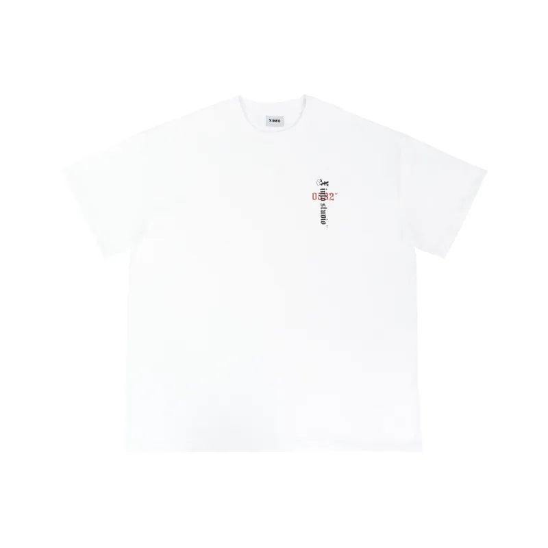 X INFO STUDIO Drop Shoulder Sleeve T Shirt Unisex-3