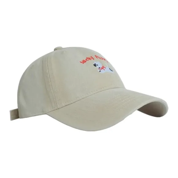 FREE RABBITⅡ Spring Summer Casual Versatile Large Head Circumference Small Face Washable Baseball Caps Unisex-5
