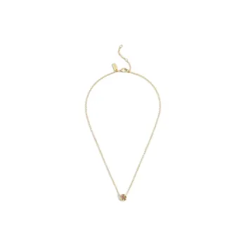 COACH Brass Plated Necklaces Women's Gold