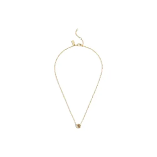 COACH Brass Plated Necklaces Women's Gold