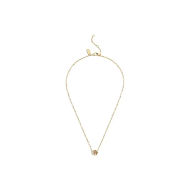COACH Brass Plated Necklaces Women's Gold-0