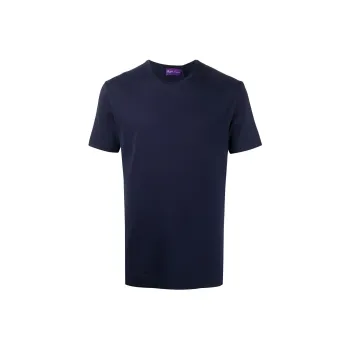 Polo Ralph Lauren Purple Label Logo Embroidered Crewneck T-Shirt