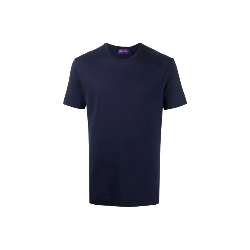 Polo Ralph Lauren Purple Label Logo Embroidered Crewneck T Shirt-0