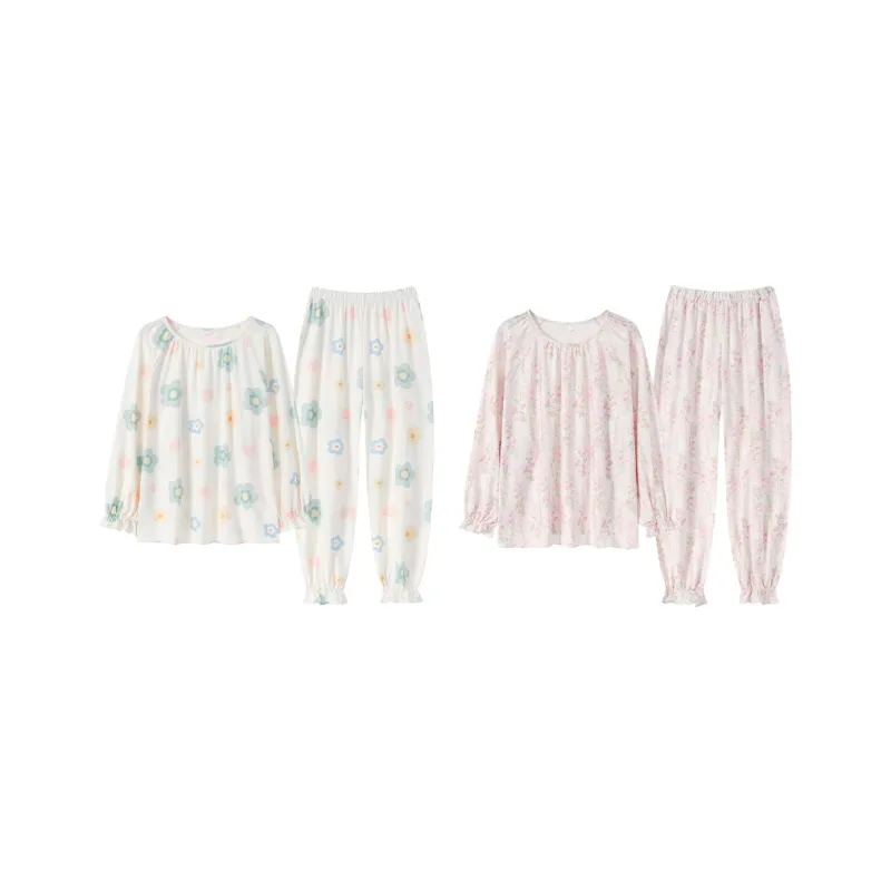 Herbal Primer Pajama Set Women's Combo Set-32