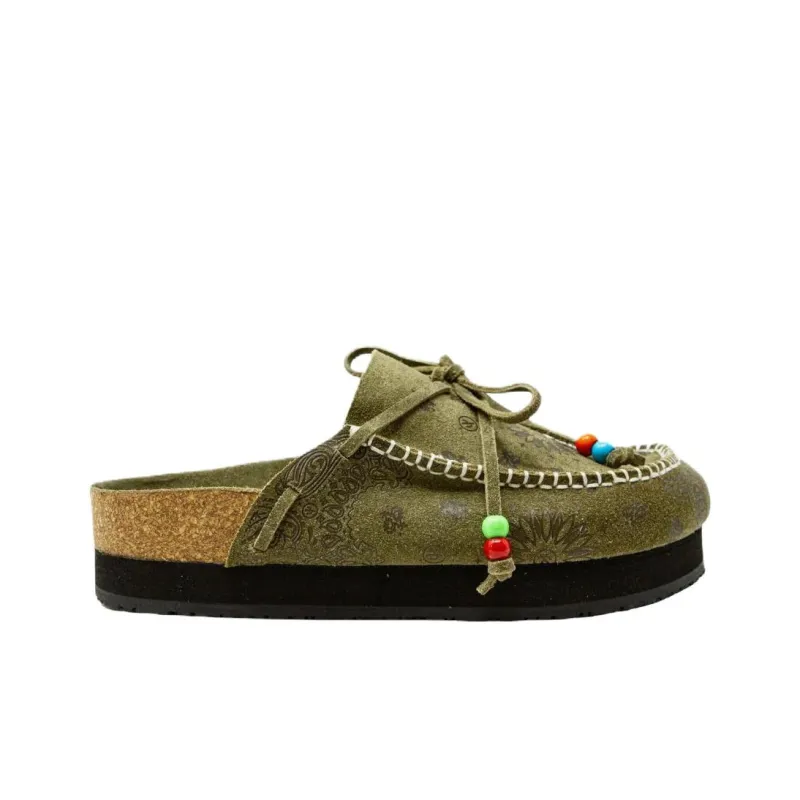 Arizona Love Abrasion Resistant Wrap toe Slippers Women's Olive Green-1