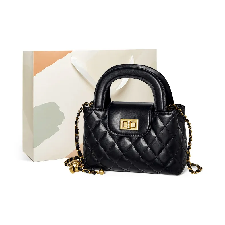 15 MINS Synthetic Leather Portable Crossbody Bag Shoulder Bag Mini Women's Pink/White/Black-10