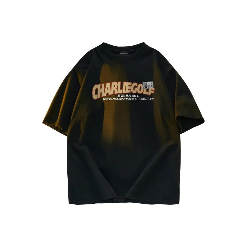 CHARLIE GOLF T Shirt Unisex Black-1