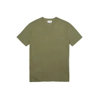 LACOSTE T Shirt Men's Khaki Green