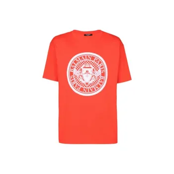 BALMAIN Coin-Printed Crewneck T-Shirt