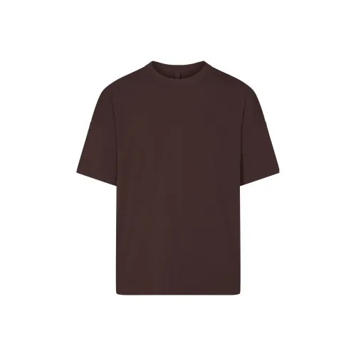 SKIMS JERSEY LOUNGE MENS RELAXED T-SHIRT T-Shirt Men's ESPRESSO/Dark Coffee Color