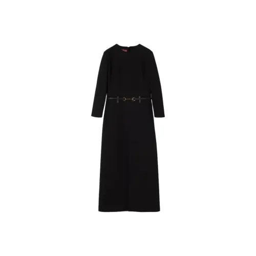 GUCCI SS25 Long Sleeved Dress Women's Black