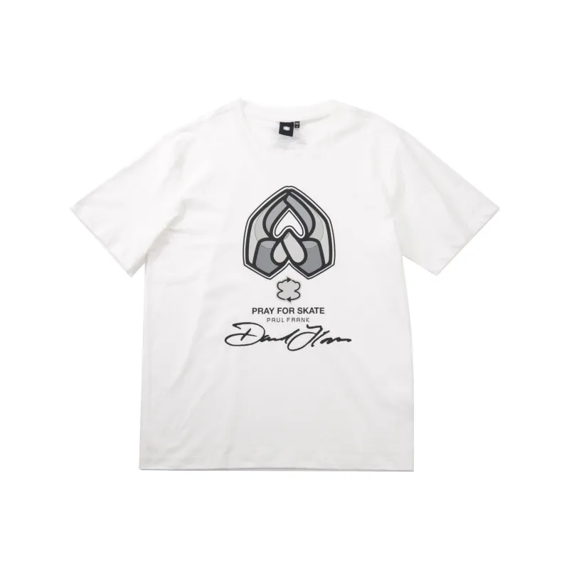 PAUL FRANK x DAWEI·FULUOLEISI T Shirt Unisex White-0