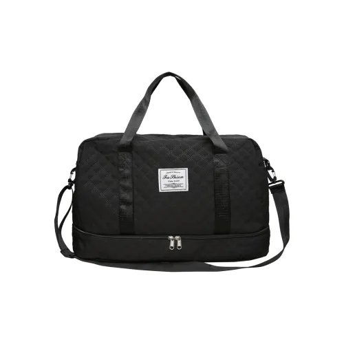 Deli Bear Nylon Fabric Shoulder Bag Large Size Unisex Black/White/Gray/Pink