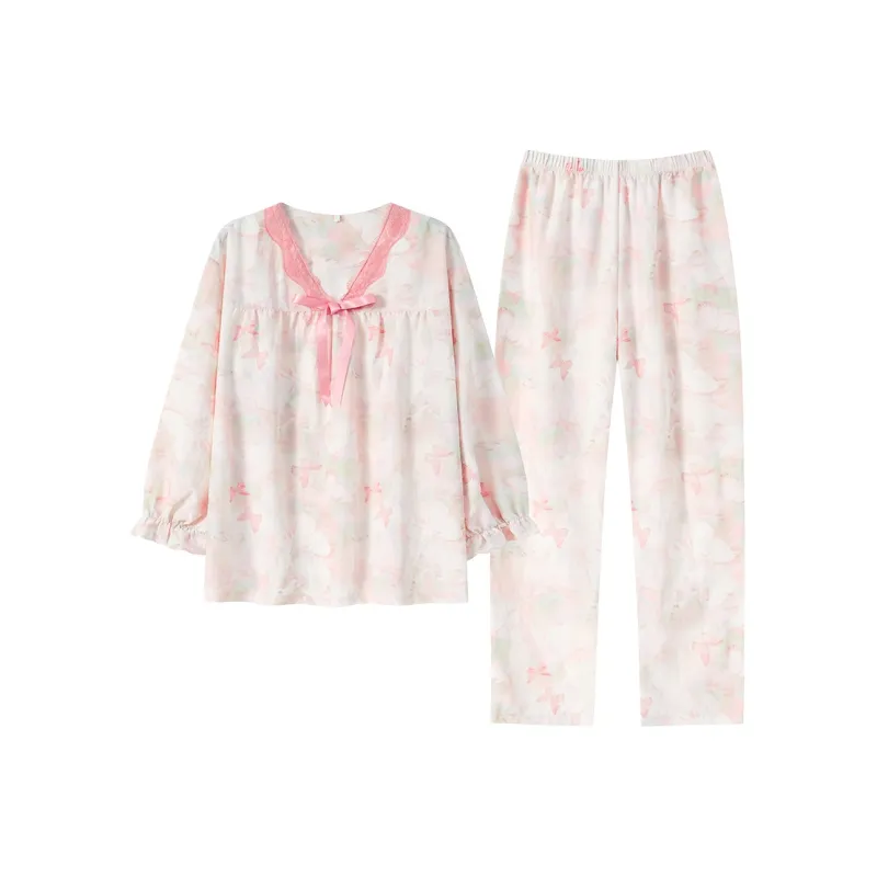 Herbal Primer Pajama Set Women's Combo Set-20