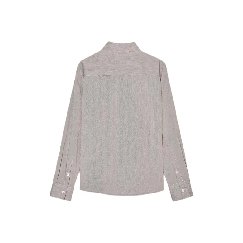 ZARA ZW Series Shirt Women's Beige Brown-1