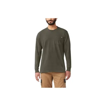 Dickies Heavyweight Long Sleeve Pocket T-Shirt Men's Umber