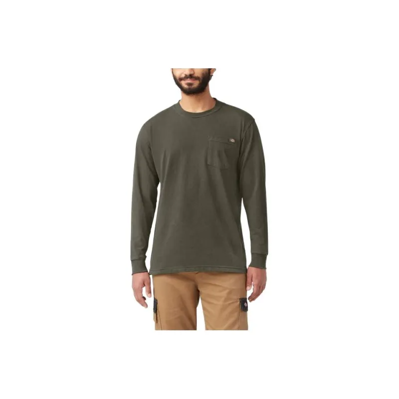 Dickies Heavyweight Long Sleeve Pocket T-Shirt Men's Umber-0