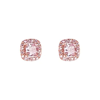 Rhymes Gold Plated Copper Stud Earrings Women's