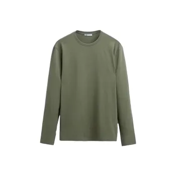 ZARA T-Shirts Men Olive Green
