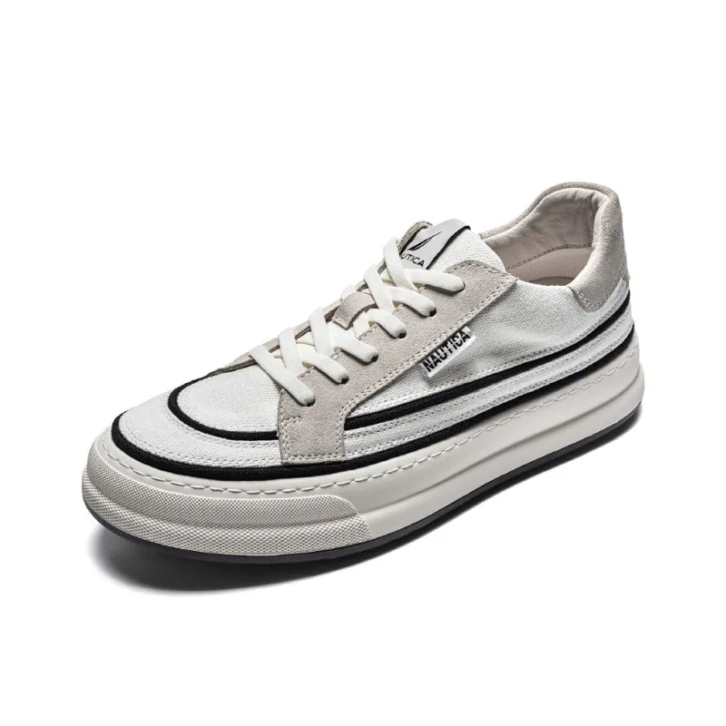 NAUTICA Slip Resistant, Abrasion Resistant, Lightweight, Breathable, Height Increasing Low Top Skateboard Shoes Men's-2