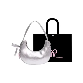 HACIN Artificial Leather Shoulder Bag Women's Silver