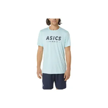 Asics Court Tennis Graphic Tee T-Shirt Men's Blue