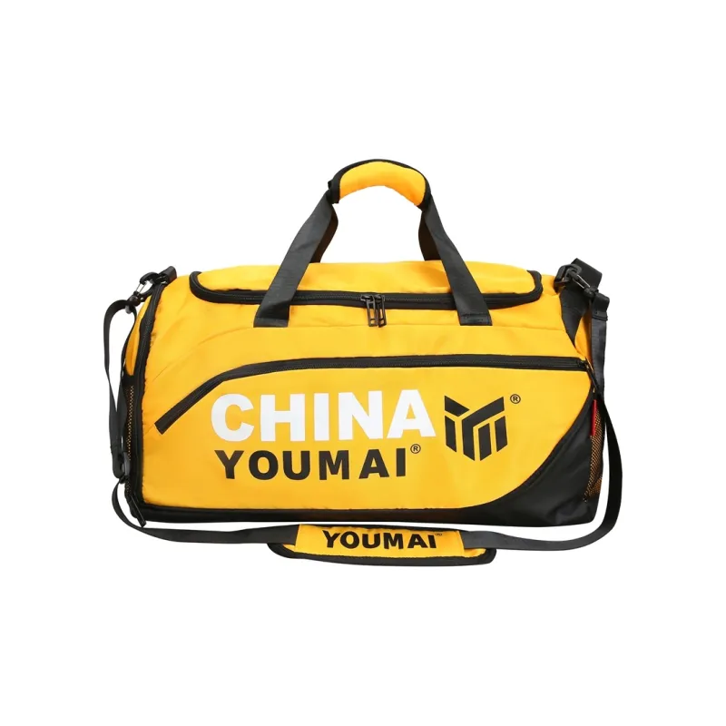 Deli Bear Nylon Gym Bag Large Size Unisex Black/Pink/Khaki/Rose Red/Yellow/Army Green-24