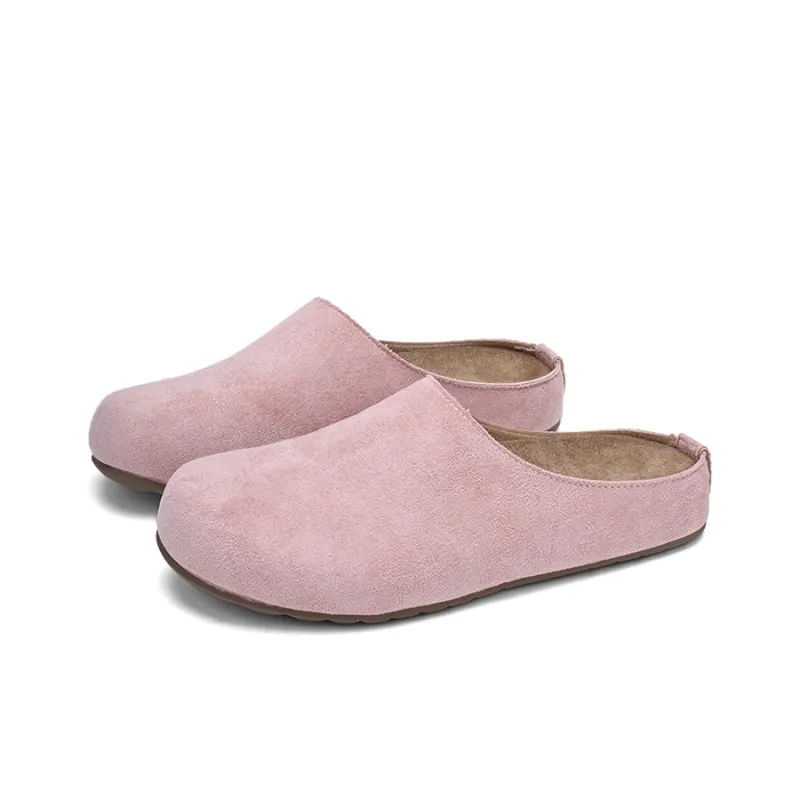 XMISTUO Quiet Abrasion Resistant Slip Resistant Wrap toe Slippers Women's-25