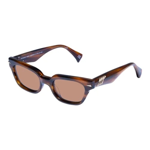 Le Specs Plate Frame Cat Eye sunglasses ports Women's Brown