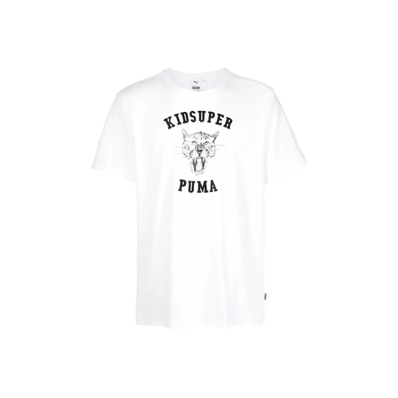 PUMA T Shirts Men White-0