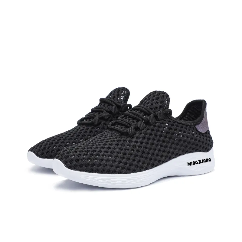 Singing Non slip Breathable And Wear resistant Low Top Casual Shoes Unisex Black-2