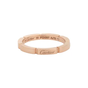 CARTIER 18K Rose Gold Rings Unisex Rose Gold
