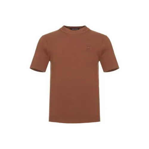 BRAUN BUFFEL T-Shirt Men's Yellow Brown