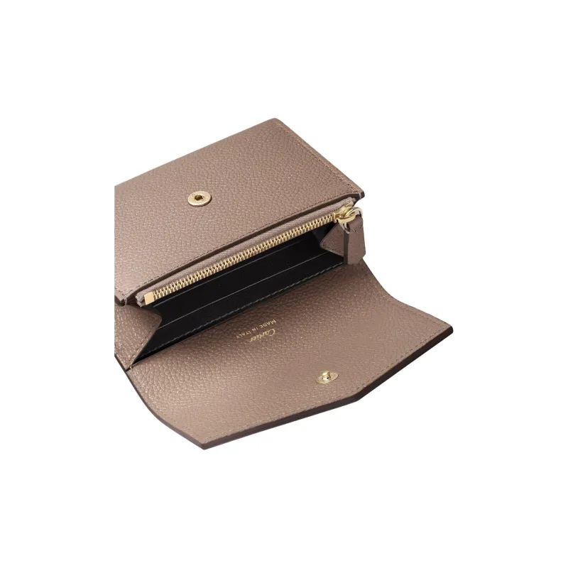 CARTIER PANTHÈRE Calfskin Wallet Mini Unisex Clay-2
