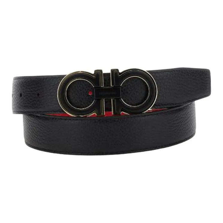 Ferragamo Gancini Buckle Reversible Belt-0