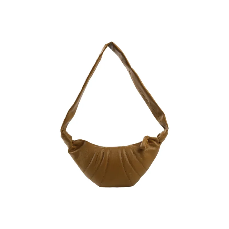 Lemaire Viscose Croissant Bag Shoulder Bag Small Size Women's Bronze Khaki-0
