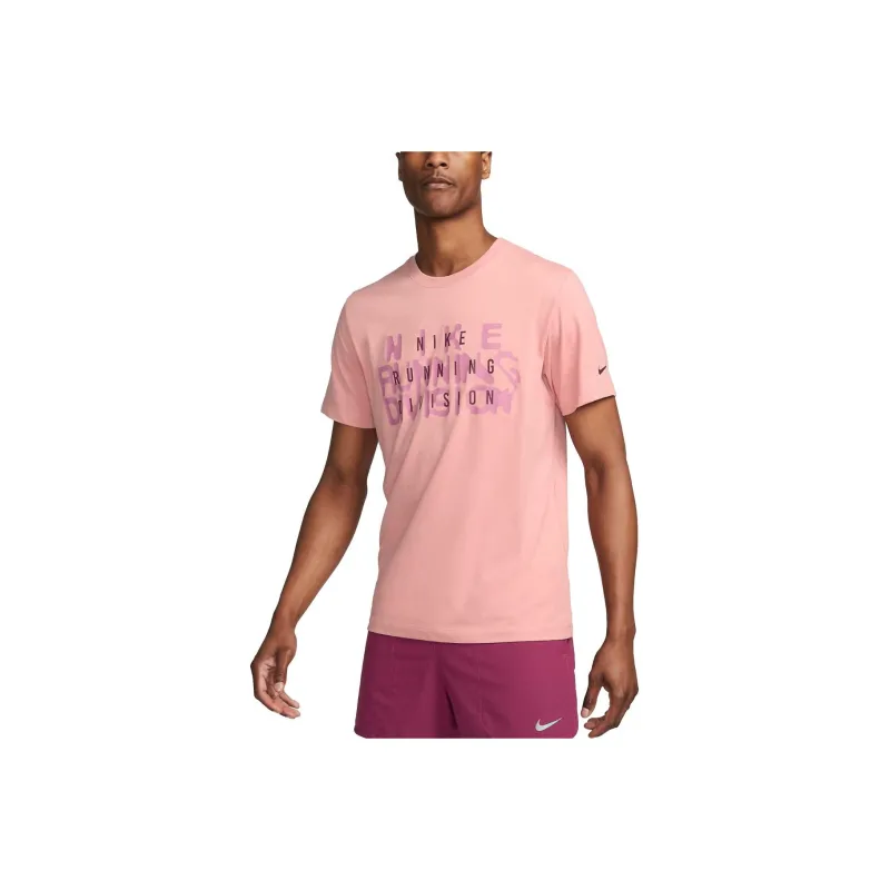 Nike Dri-FIT Run Division T-Shirt Men's Pink-0