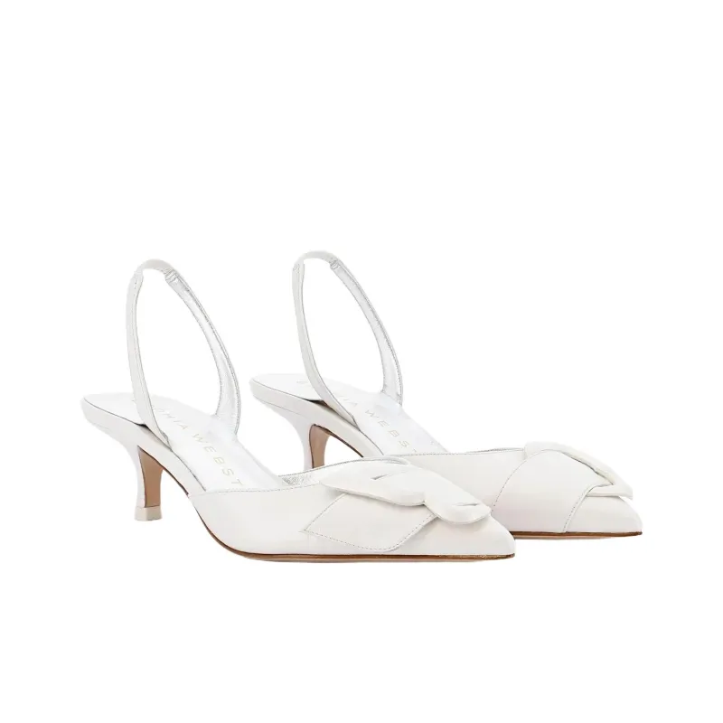 Sophia Webster Blair Slim Heel High Heels 4cm Women's White-2