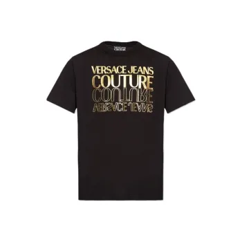 VERSACE JEANS Logo Printed Crewneck T Shirt