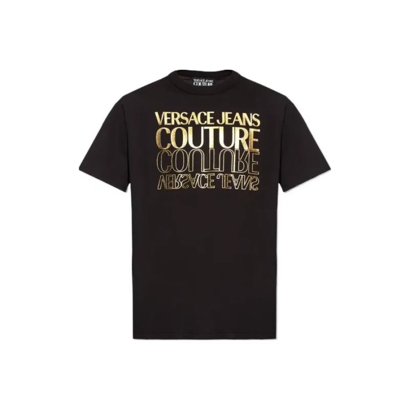 VERSACE JEANS Logo Printed Crewneck T Shirt-0