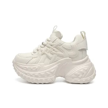 ZHR Casual Hidden Wedge Wear resistant And Lightweight Low Top Chunky Sneakers Women's