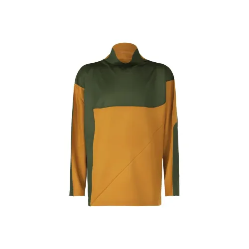 ISSEY MIYAKE Geometry Jersey Stitch 2 T-Shirt Men's Yellow