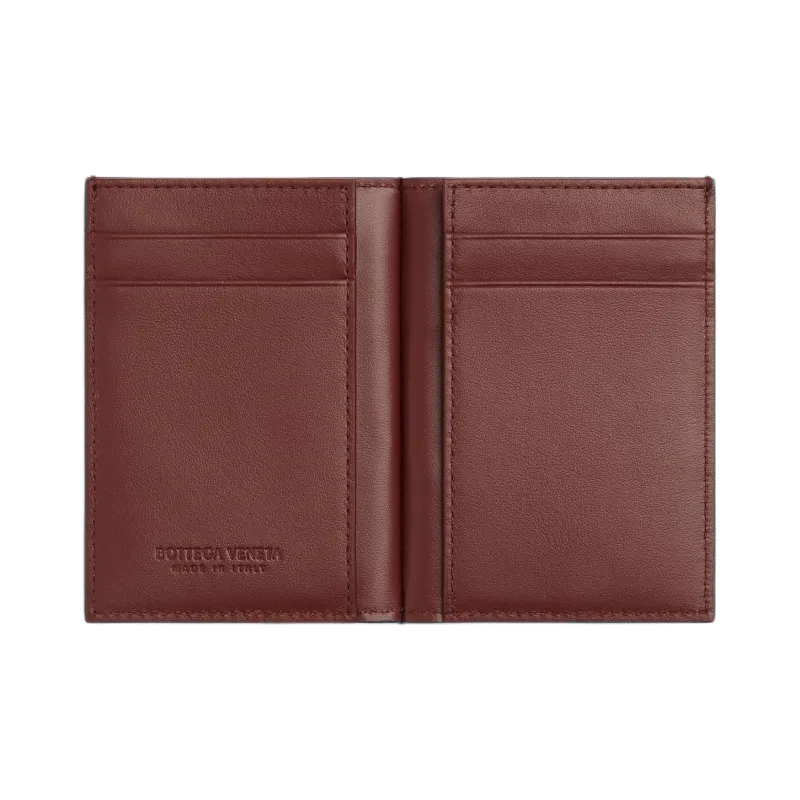 Bottega Veneta CASSETTE Calfskin Card Holder Regular Men's Space Blue-2