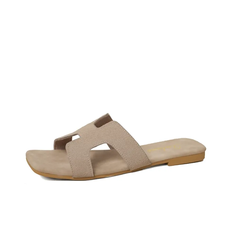 Handsome Running Sheep Rubber Sole Slip Resistant Slide Slippers Women's-20