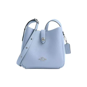 COACH Leather Crossbody Bag Mini Women's Blue