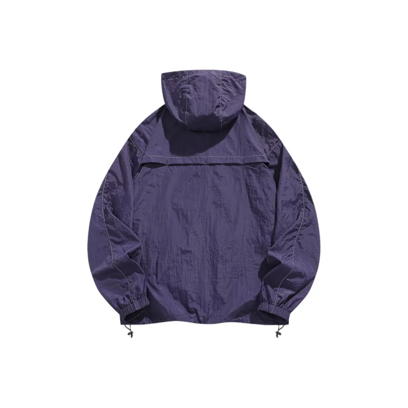ZNTN Breathable UV Protection Sun Protection Clothing Unisex Flare Night Purple-1