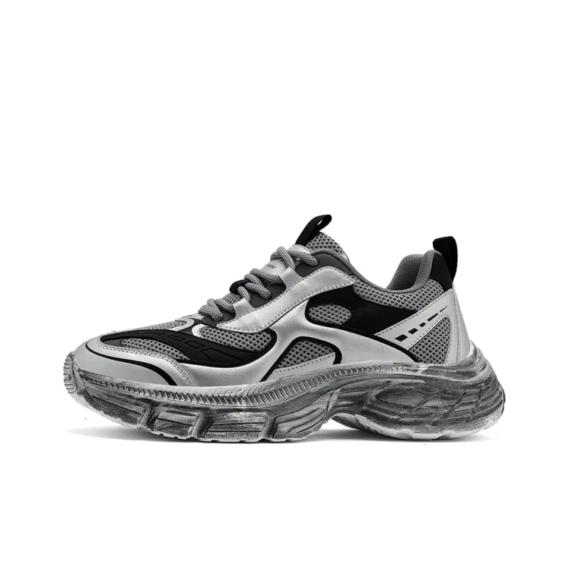 K bird Breathable Height Increasing Lightweight Low Top Chunky Sneakers Men's-6