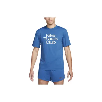 Nike Track Club Dri-Fit Short-Sleeve Running Top T-Shirt Men's Blue